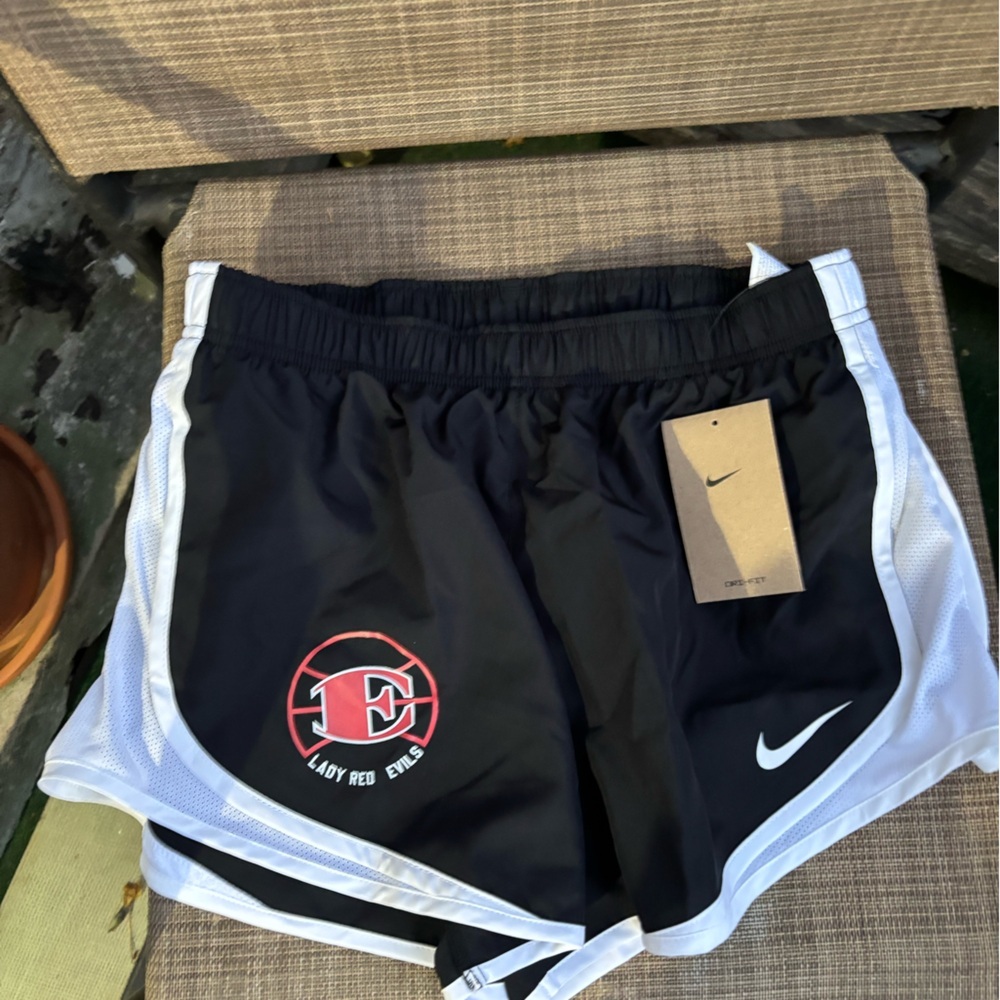 Bundle of 2 Lot Nike Athletic Womens Shorts sz M dri fit Swoosh running jogging